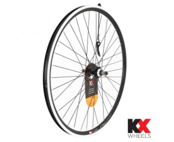 KX MTB 27.5" 650B Doublewall Q/R Screw On Wheel Rim Brake in Black (Rear)